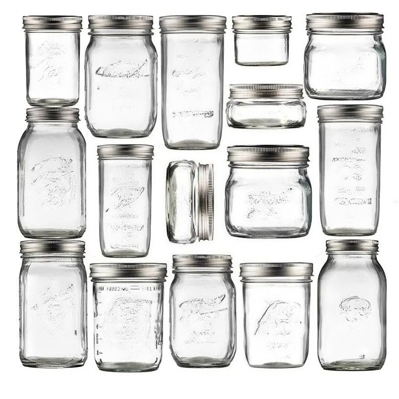 Meal Prep Jar Salad - 1PC Mason Jars with Lids, Wide