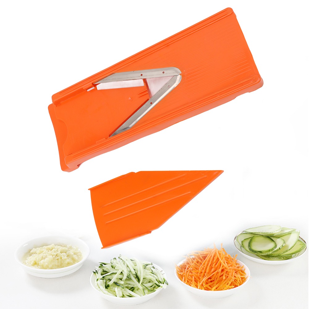 Mandoline Slicer Guard - ABS Mandoline Cutter Orange with Hand