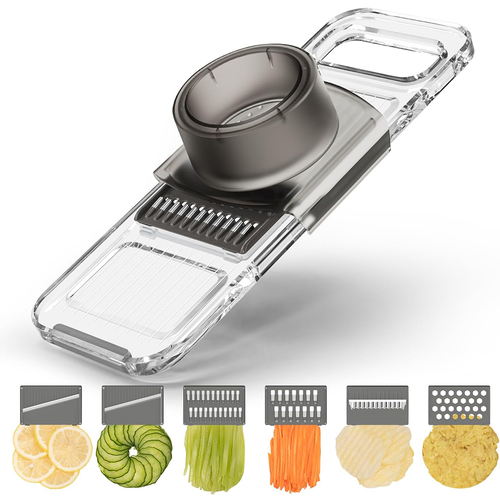 Mandoline Slicer Guard - LMETJMA 6 in 1 Multifunctional Mandoline
