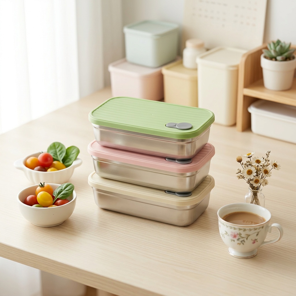 Meal Prep Lunch Boxes - Stainless Steel Bento Box Metal Lunch