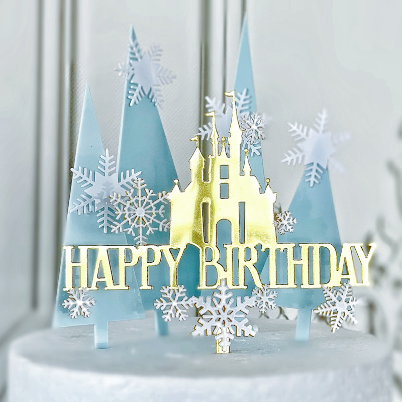 Meal Prep Frozen - Frozen Castle Birthday Cake Topper Decoration