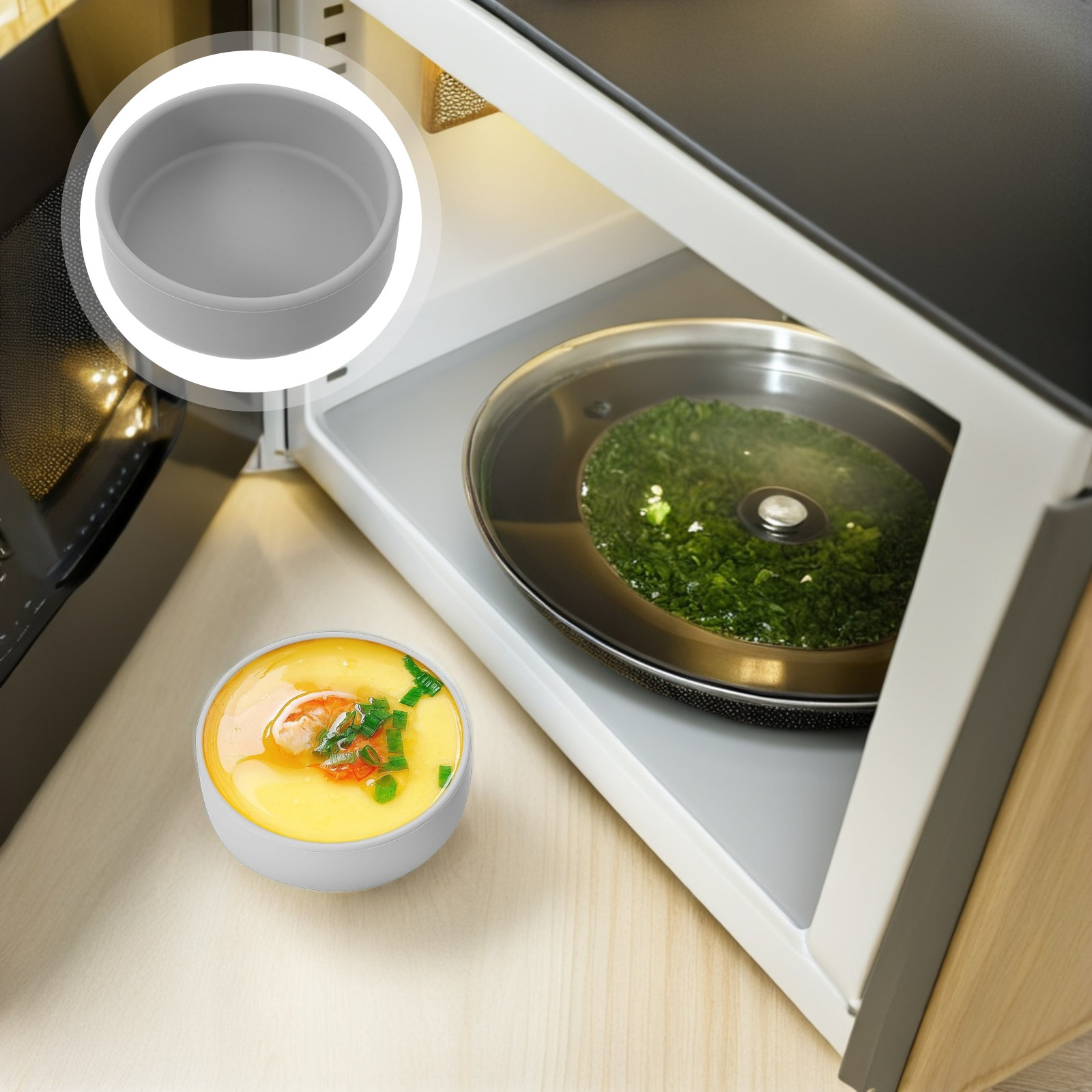 Meal Prep Eggs - 3Pcs Silicone Air Fryer Egg Molds