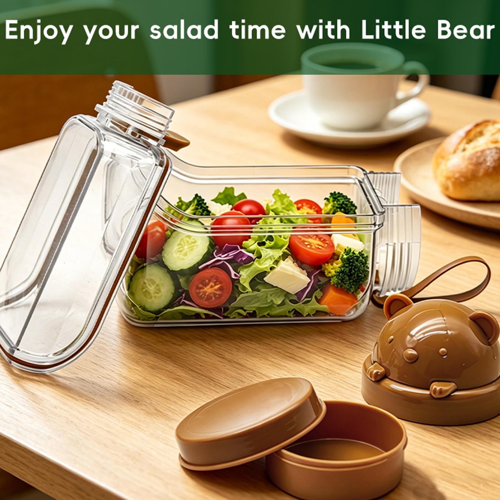 Meal Prep Jar Salad - Meal Prep Jars Portable Leak-Proof Food
