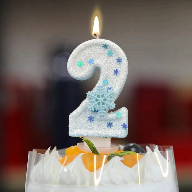 Meal Prep Frozen - Christmas Birthday Number Candles Snowflake Frozen