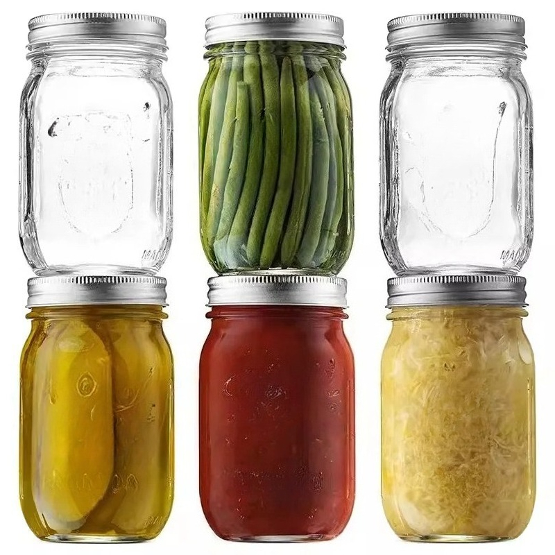 1PC Mason Jars with Lids, Wide - Meal Prep Jar Salad 评论和价格