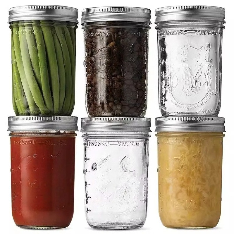 1PC Mason Jars with Lids, Wide - Meal Prep Jar Salad 评论和价格
