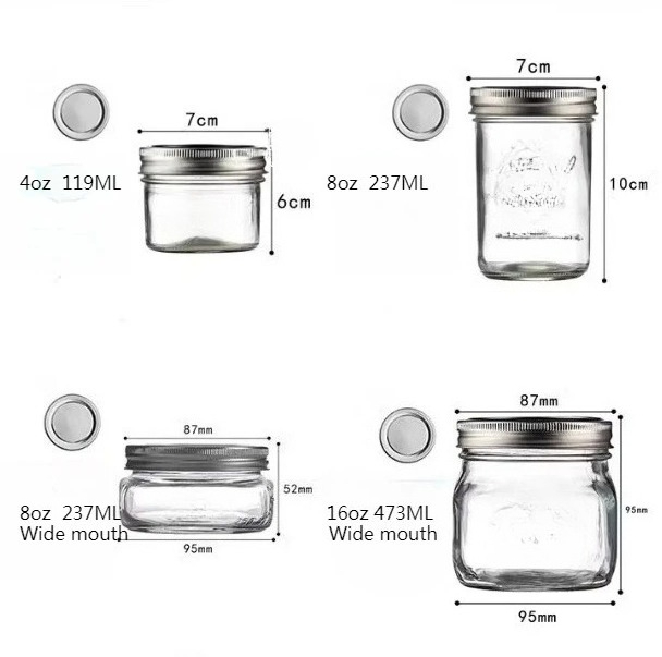 1PC Mason Jars with Lids, Wide - Meal Prep Jar Salad 评论和价格
