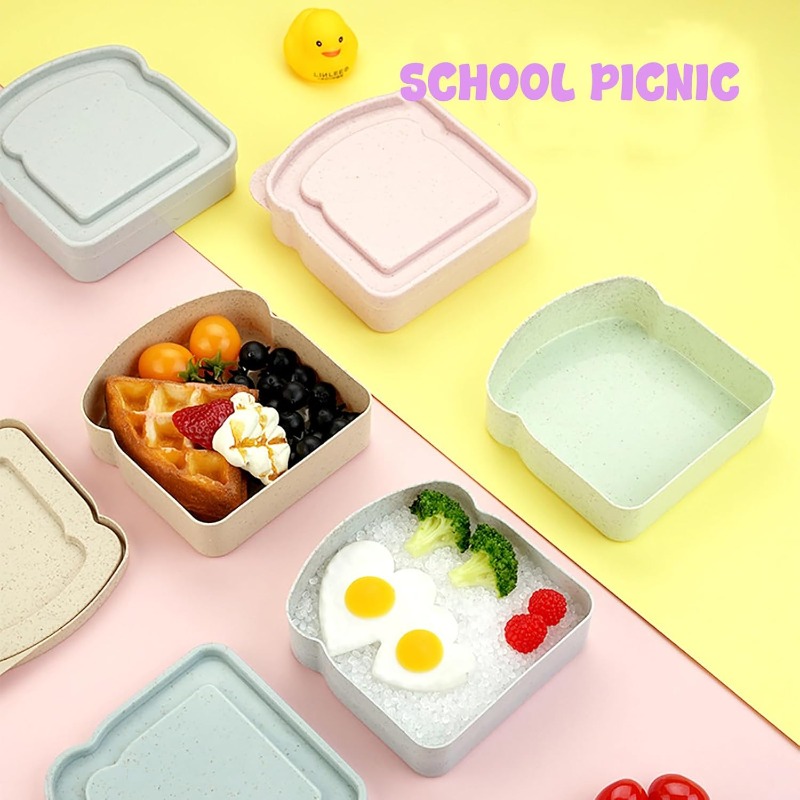 1/4pcs Sandwich Container Lunc - Meal Prep Lunch Boxes 评论和价格