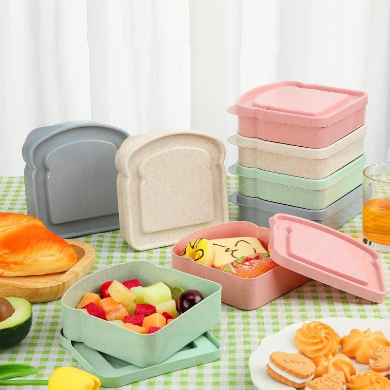 1/4pcs Sandwich Container Lunc - Meal Prep Lunch Boxes 评论和价格