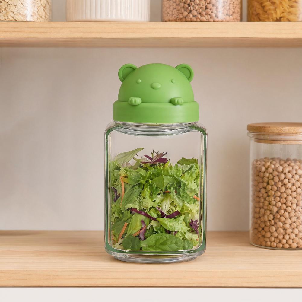 Acrylic Food Storage Jar Cute  - Meal Prep Jar Salad 评论和价格