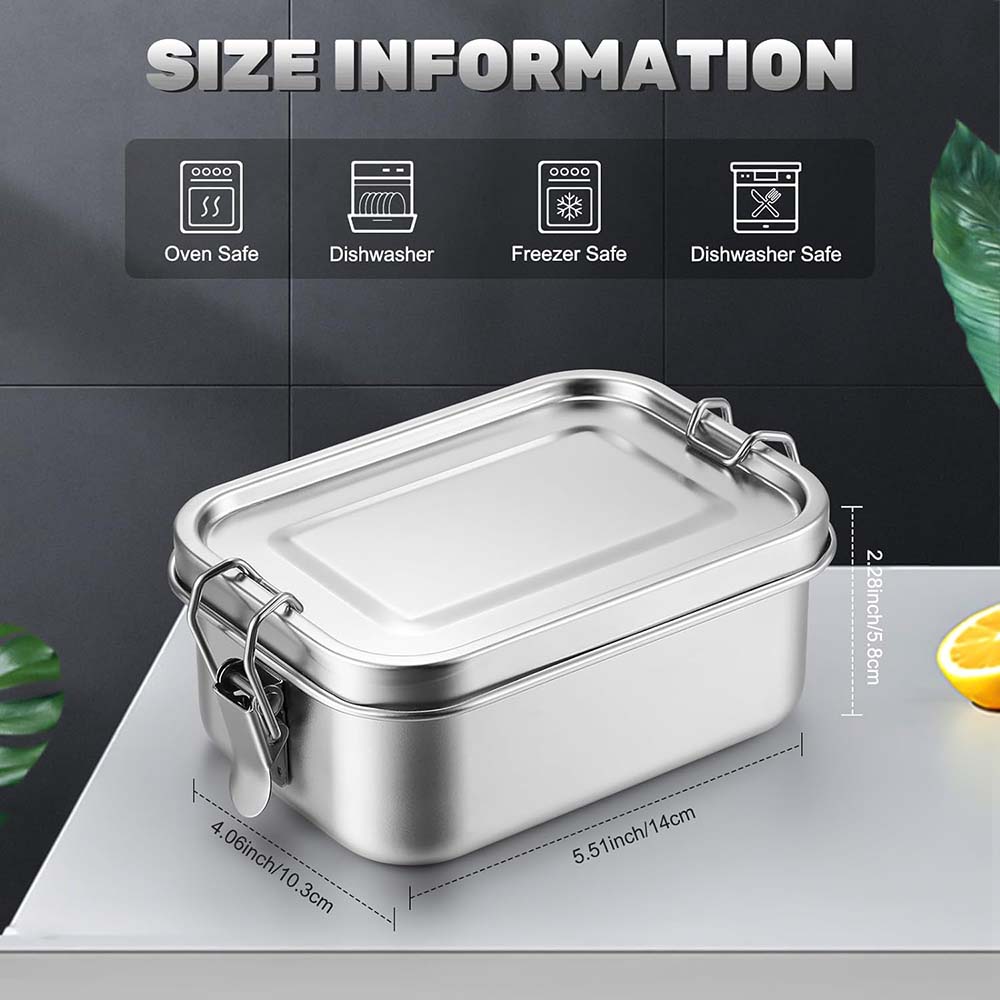 4Pcs Stainless Steel Bento Box - Meal Prep Lunch Boxes 评论和价格
