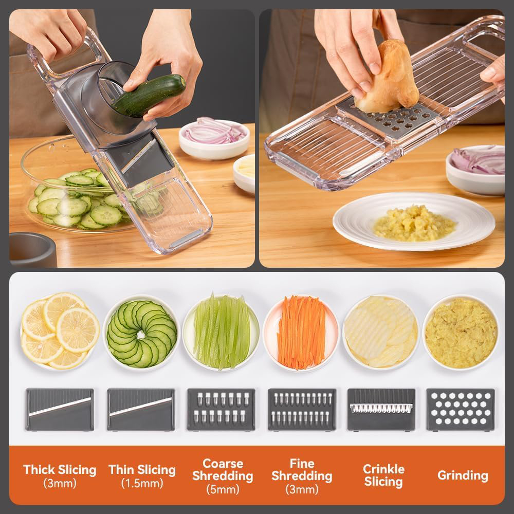 LMETJMA 6 in 1 Multifunctional - Mandoline Slicer Guard 评论和价格