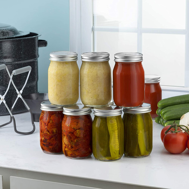 Regular Mouth Mason Jars and L - Meal Prep Jar Salad 评论和价格