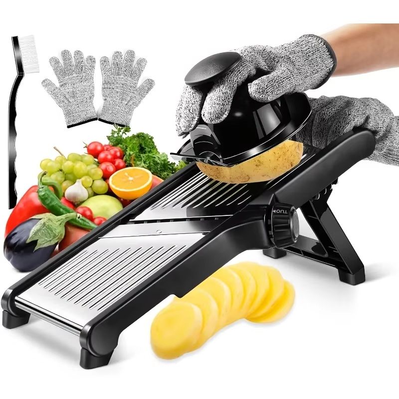 Stainless Steel Mandoline Slic - Mandoline Slicer Guard 评论和价格