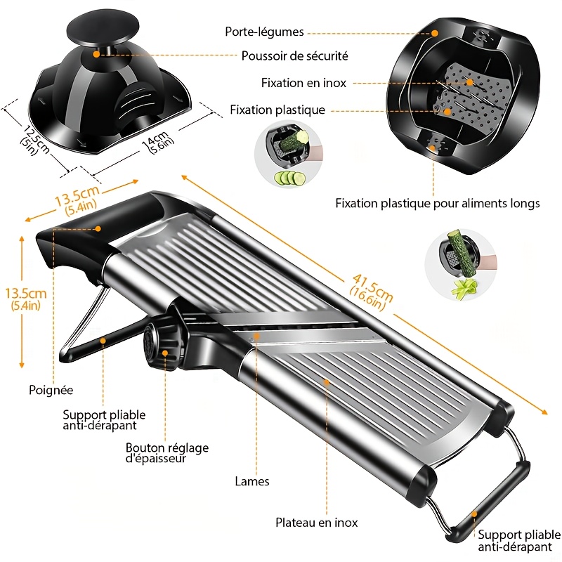 Stainless Steel Mandoline Slic - Mandoline Slicer Guard 评论和价格
