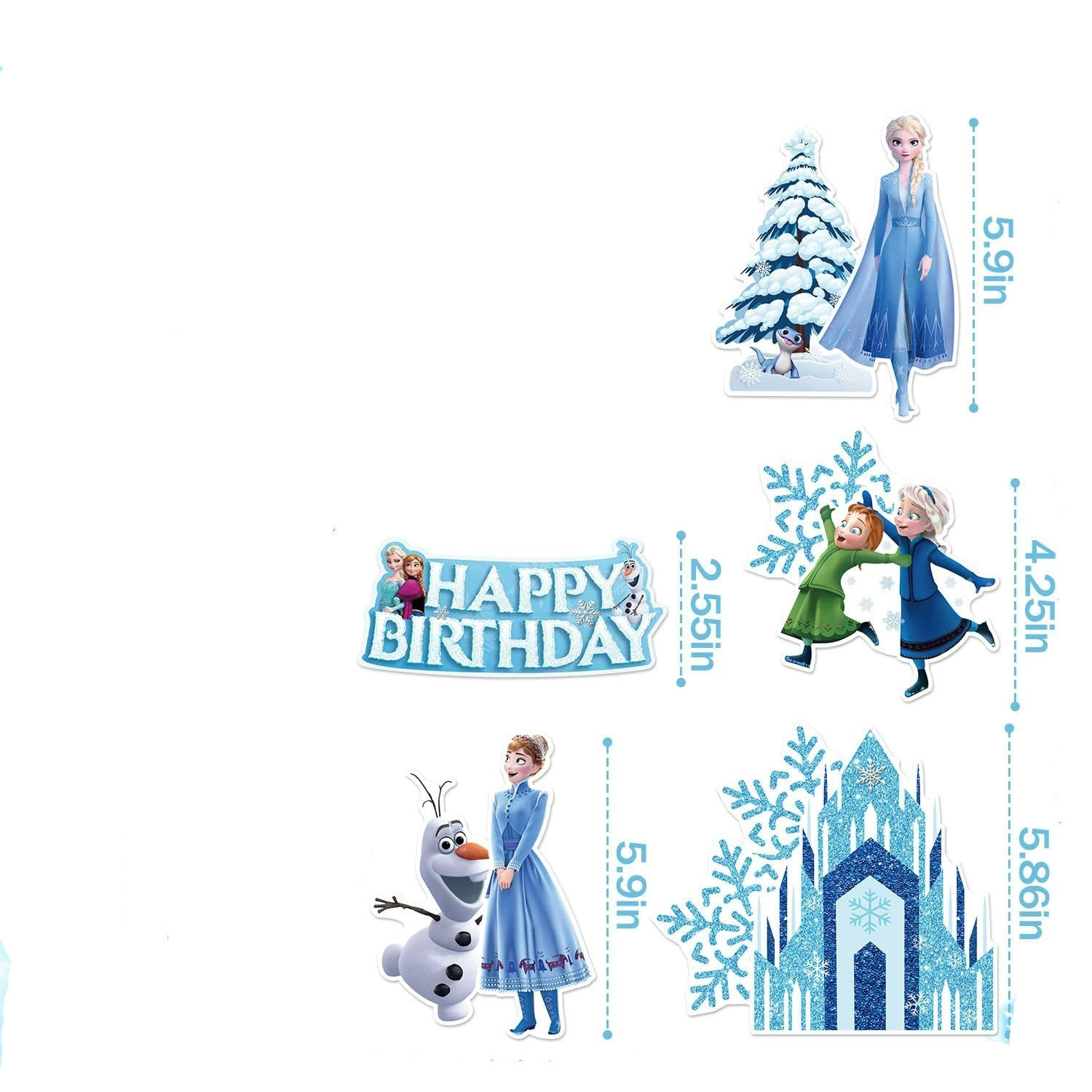 Frozen Cake Topper Set,Snow Th - Meal Prep Frozen 评论和价格