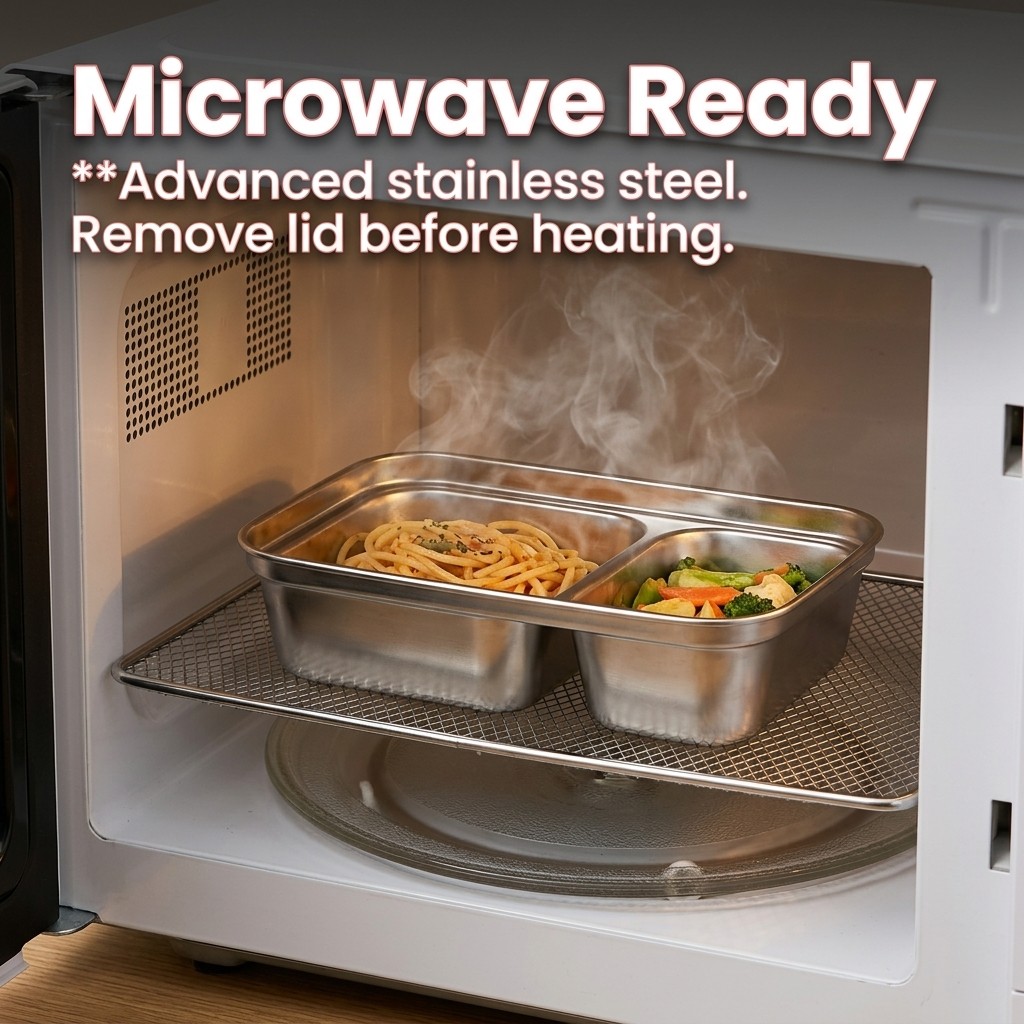 Microwave Safe 304 Stainless S - Meal Prep Lunch Boxes 评论和价格