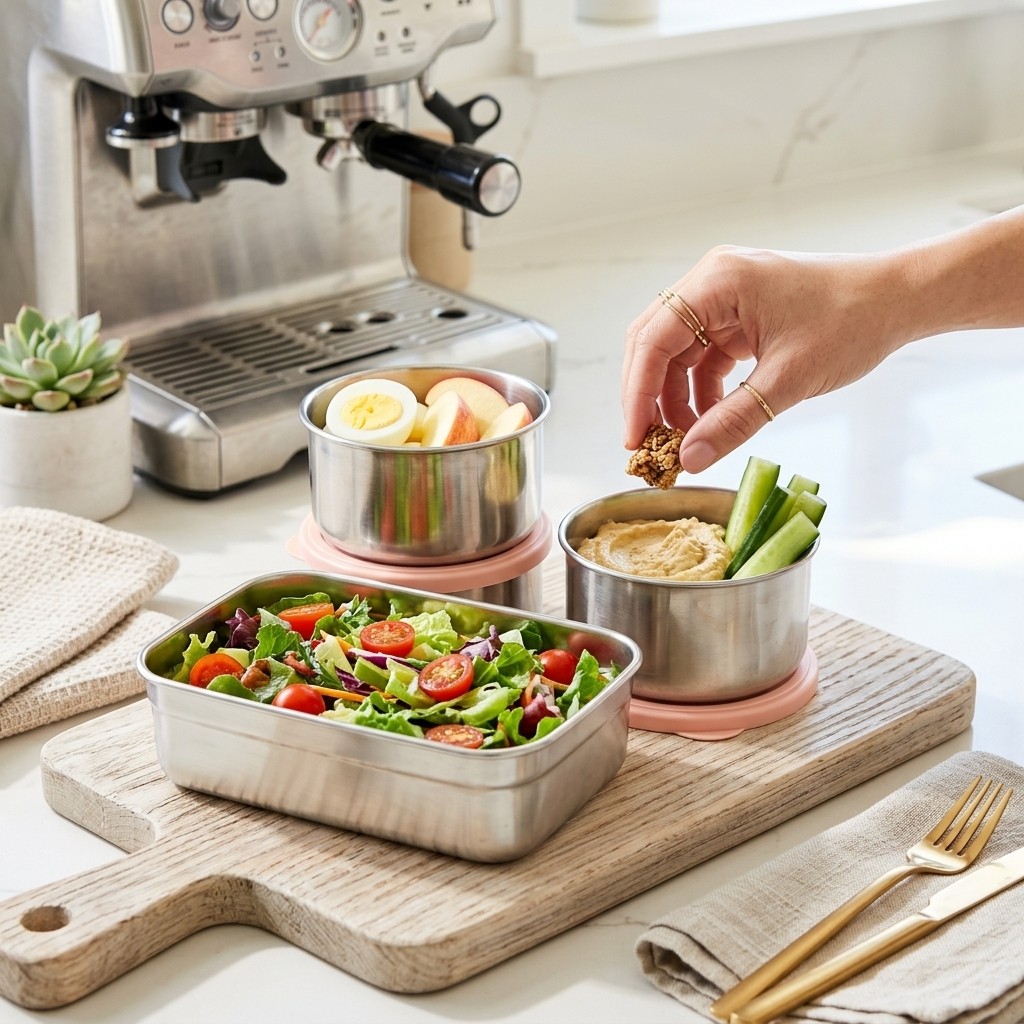 Microwave Safe 304 Stainless S - Meal Prep Lunch Boxes 评论和价格
