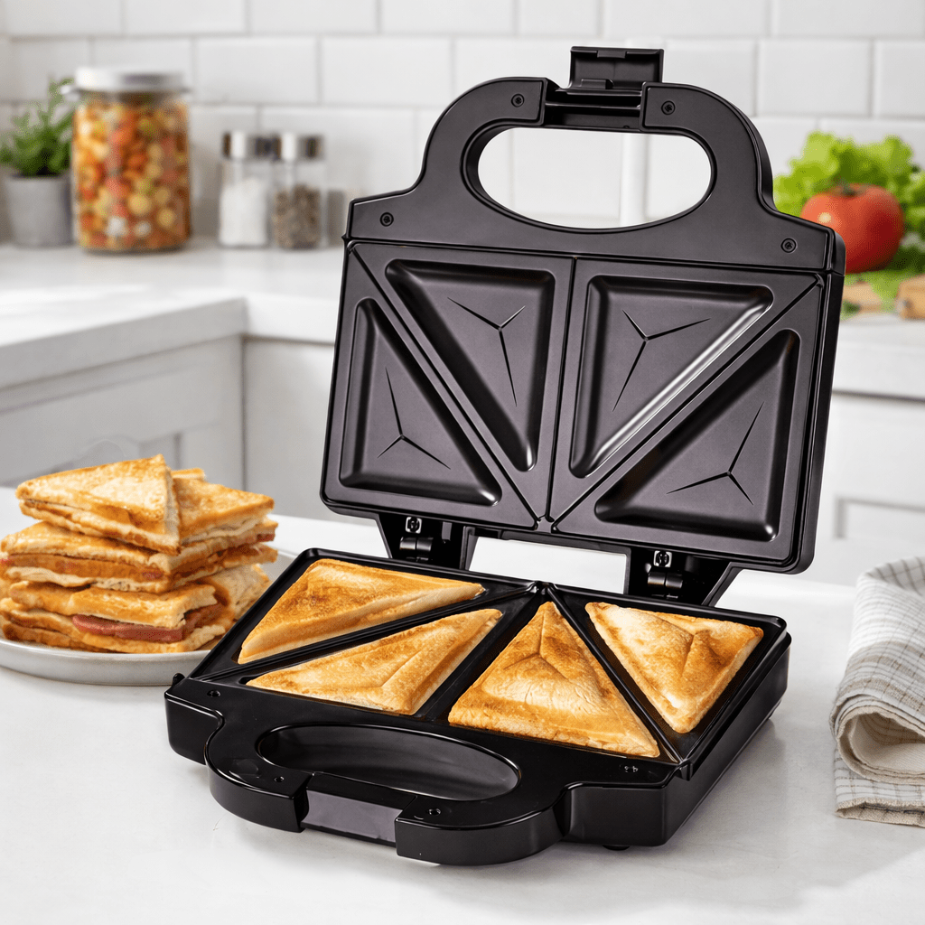 2-in-1 750W Fast Heating Sandw - Breakfast Sandwich Press 评论和价格