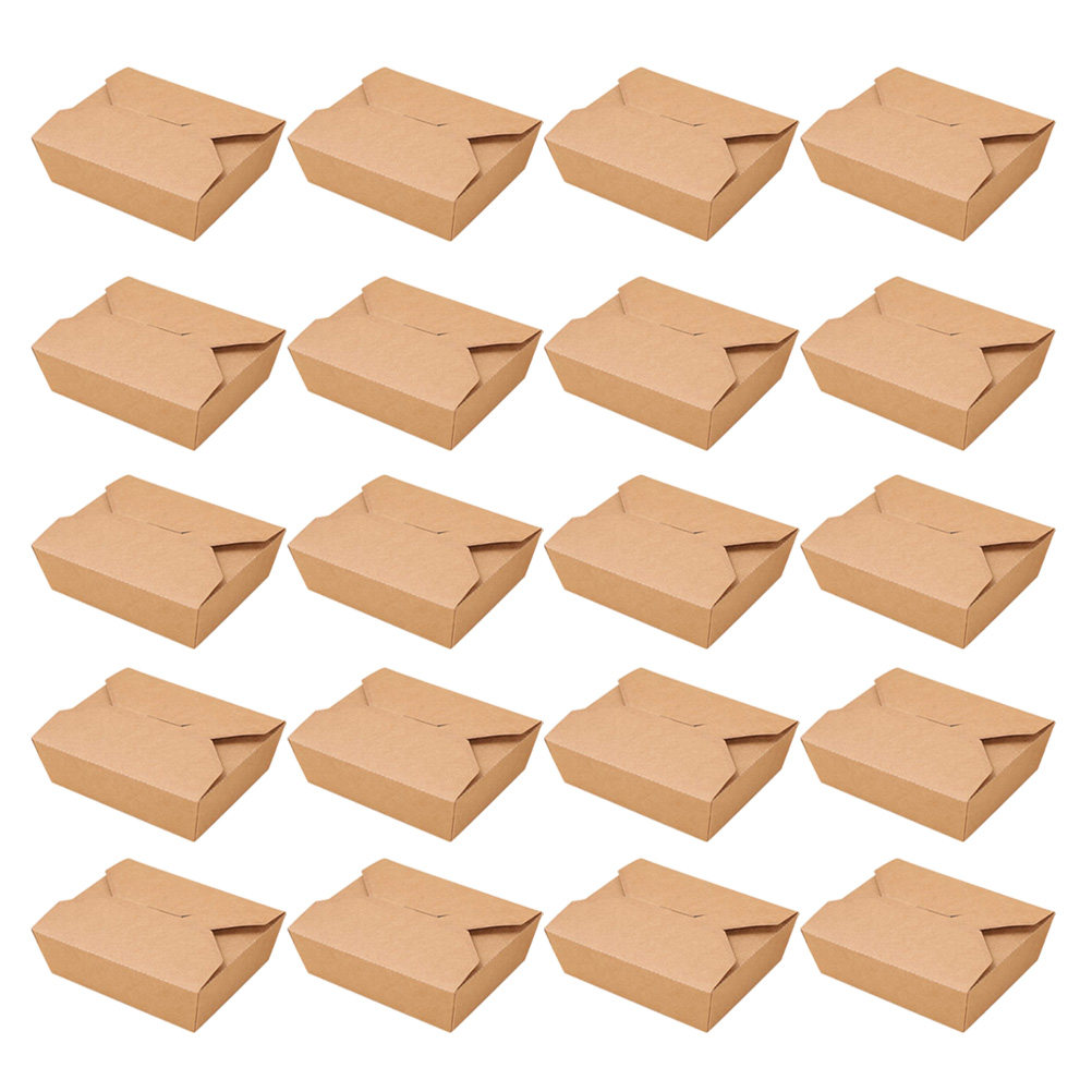 20Pcs Kraft Paper Lunch Box Di - Meal Prep Day 评论和价格