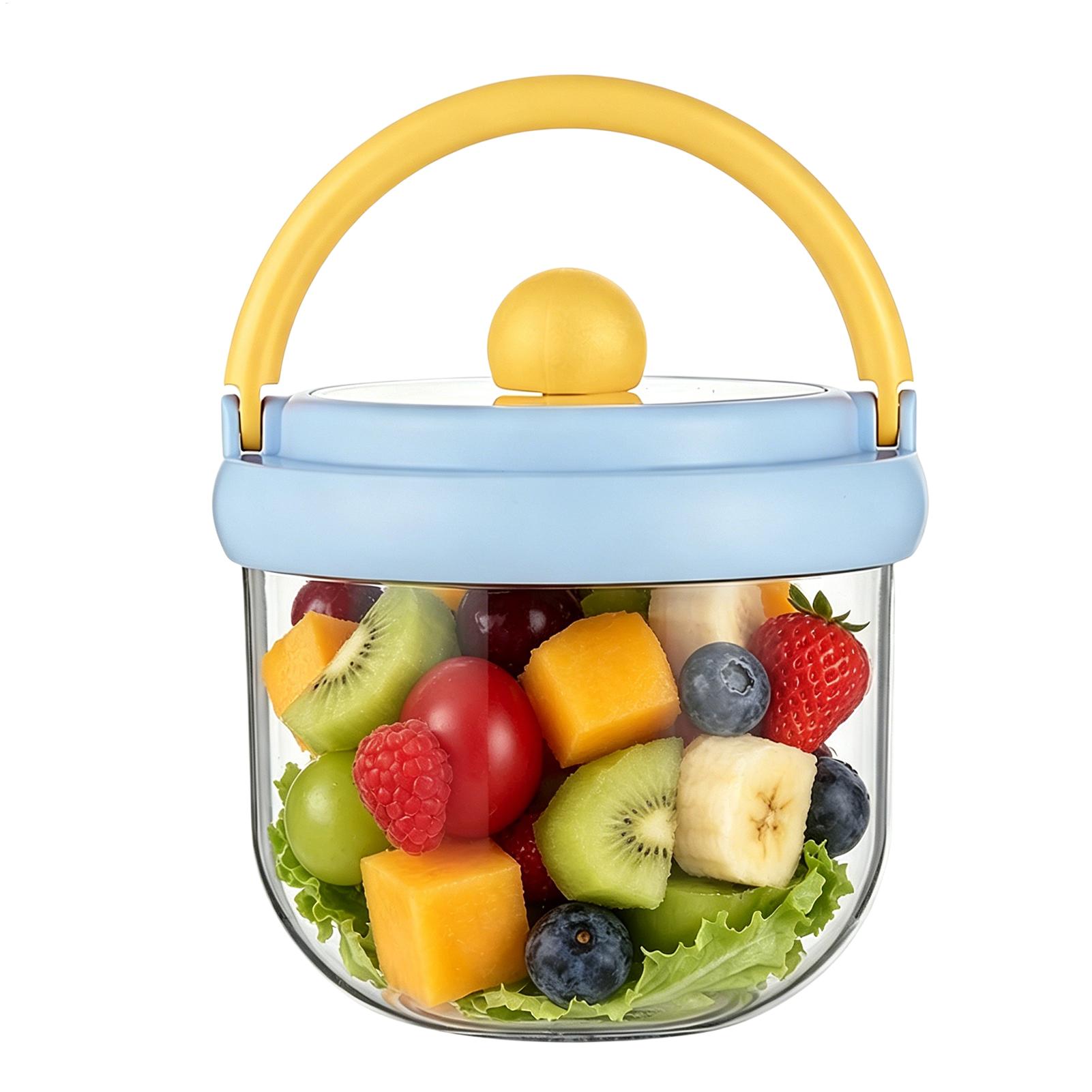 600ml Travel Salad Container L - Meal Prep Jar Salad 评论和价格