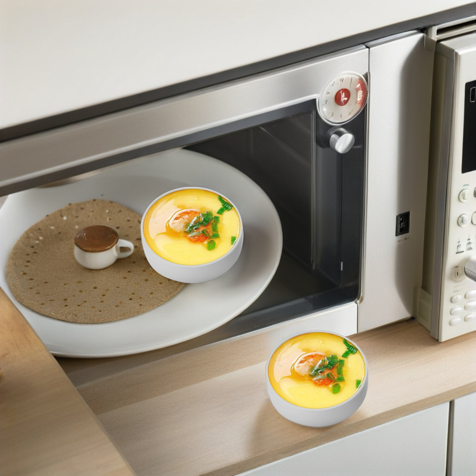 3Pcs Silicone Air Fryer Egg Mo - Meal Prep Eggs 评论和价格