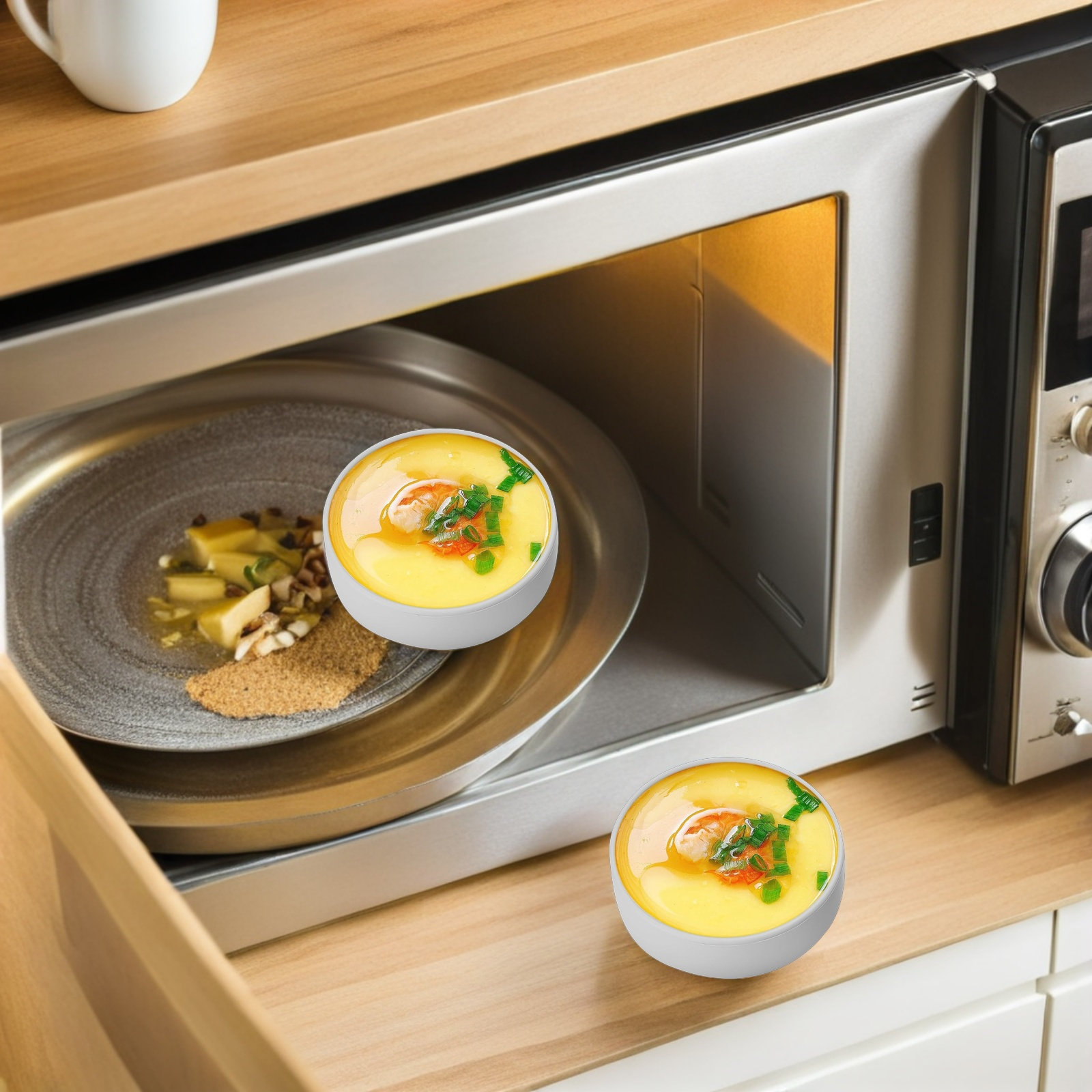 3Pcs Silicone Air Fryer Egg Mo - Meal Prep Eggs 评论和价格