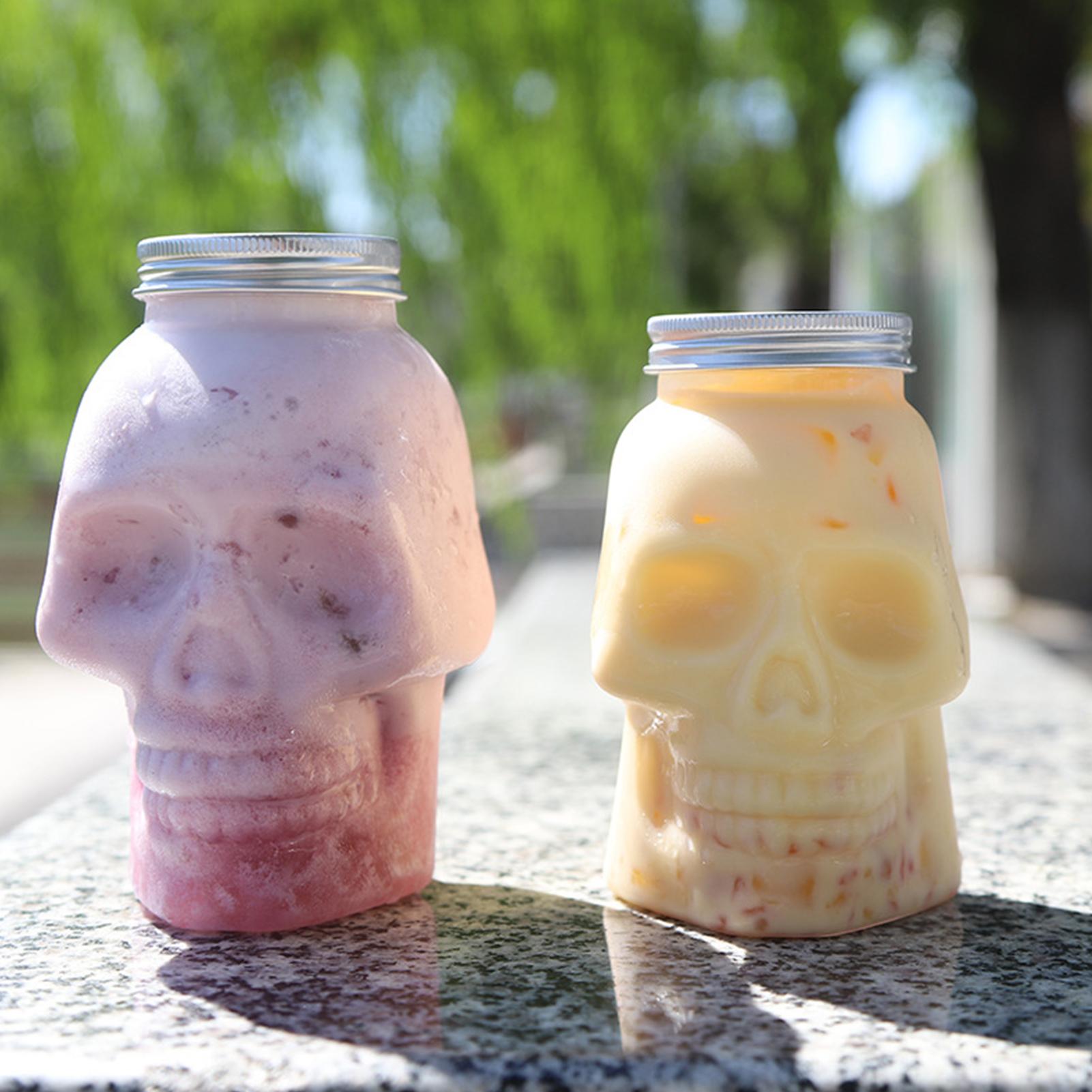 Transparent Skull Jars with Li - Meal Prep Jar Salad 评论和价格