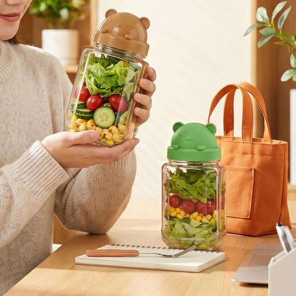 Upgrade Sealed Plastic Salad C - Meal Prep Jar Salad 评论和价格