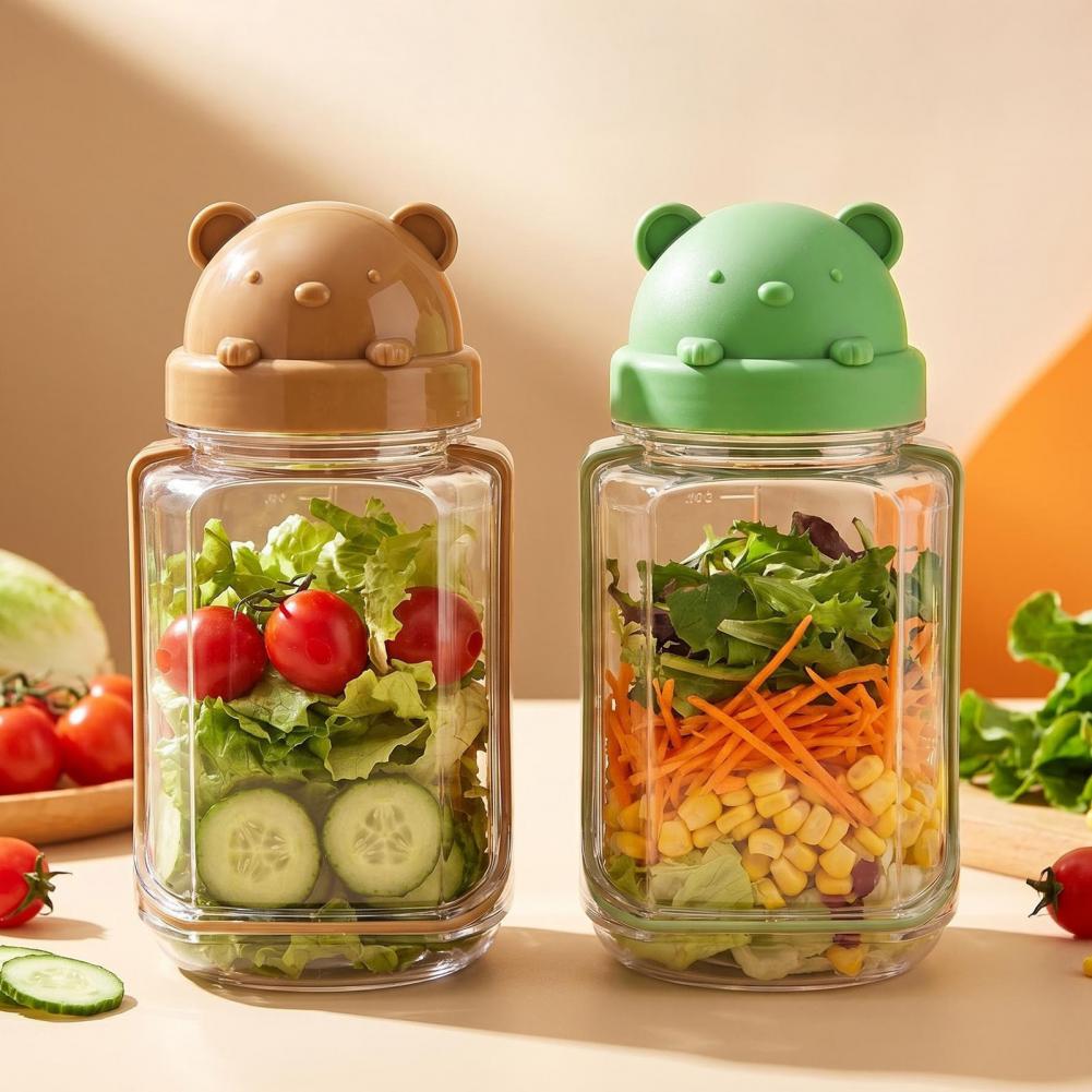 Upgrade Sealed Plastic Salad C - Meal Prep Jar Salad 评论和价格