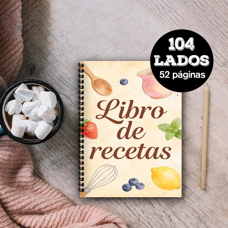 A5 Paper Spanish Recipe Book,  - Meal Prep Book 评论和价格