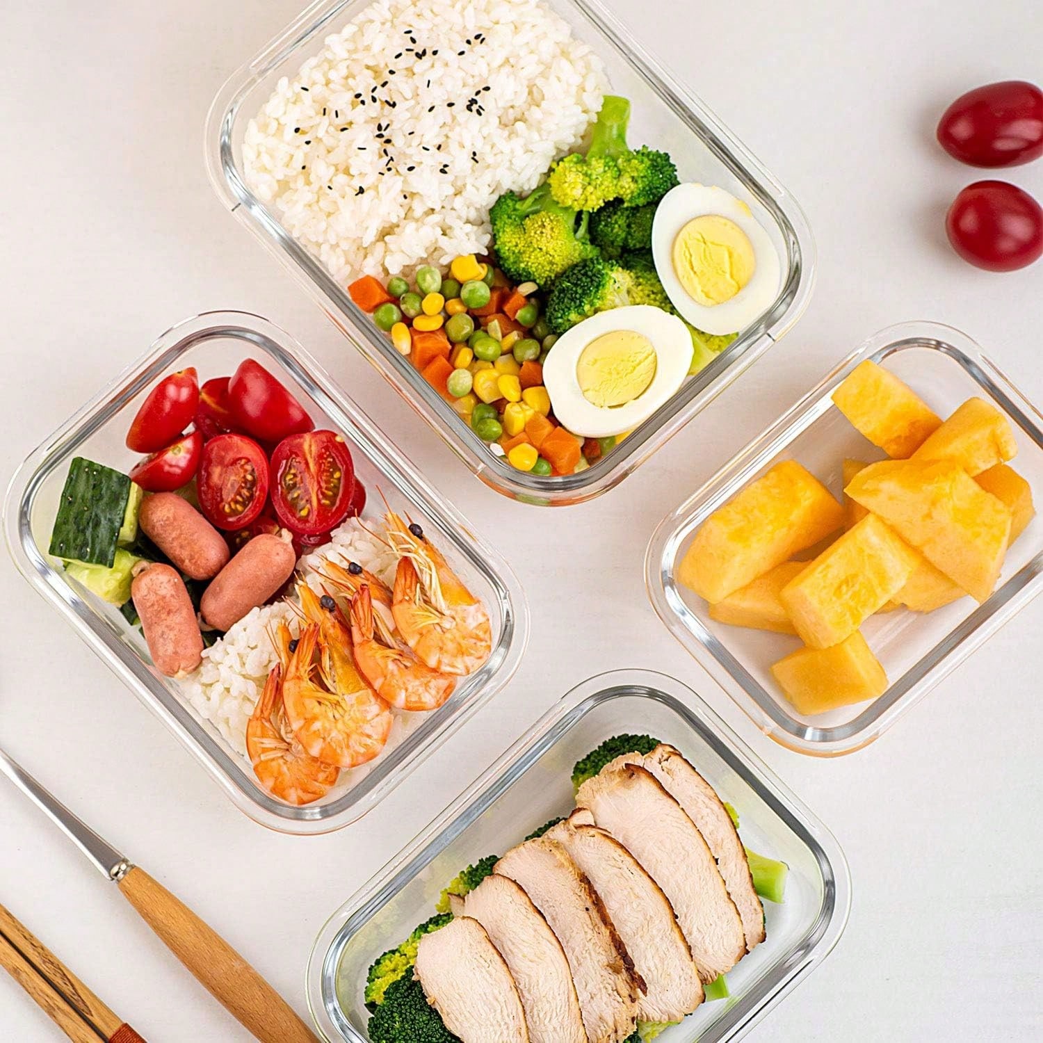 10 Pack Glass Meal Prep Contai - Meal Prep Lunch Boxes 评论和价格