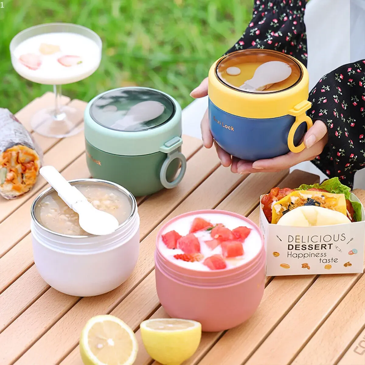600ml/800ml  Breakfast Cups wi - Meal Prep Yogurt 评论和价格
