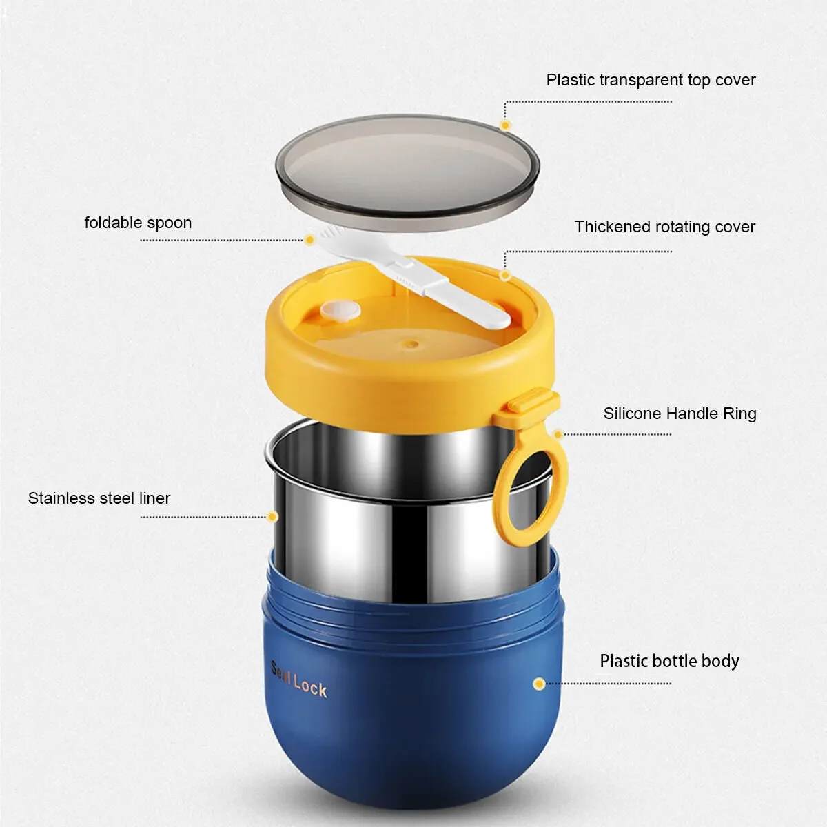 600ml/800ml  Breakfast Cups wi - Meal Prep Yogurt 评论和价格