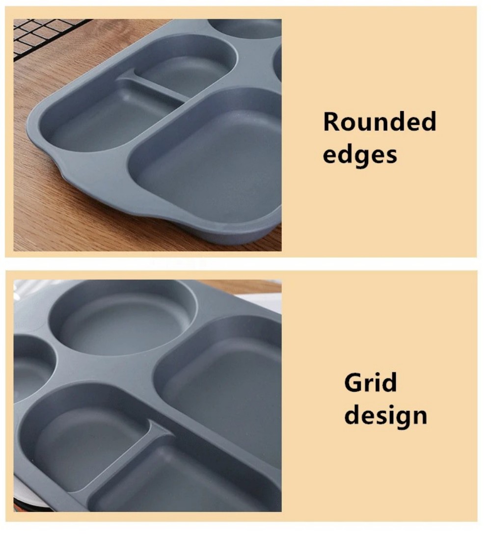 Reusable 5-Compartment Plate,  - Meal Prep List 评论和价格