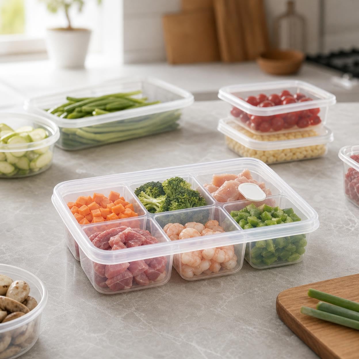 6 Compartment Food Grade Freez - Meal Prep Frozen 评论和价格