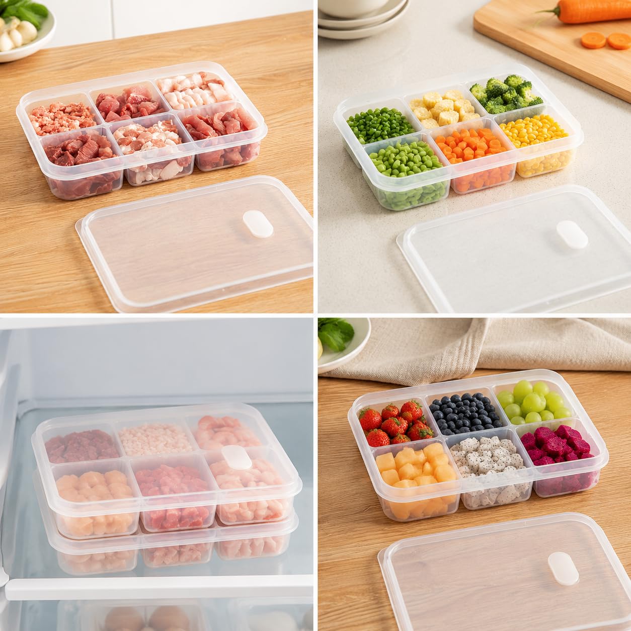 6 Compartment Food Grade Freez - Meal Prep Frozen 评论和价格