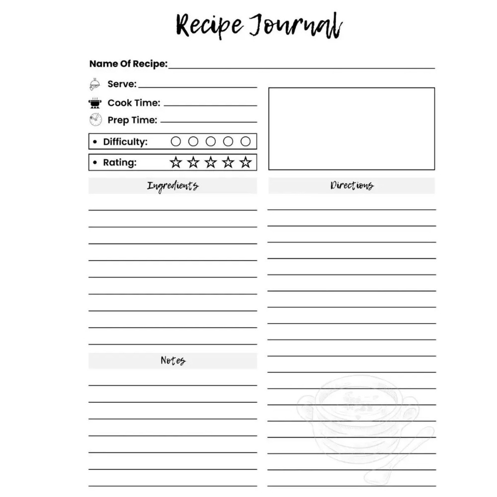New Cartoon Recipe Notebook Sp - Meal Prep Book 评论和价格