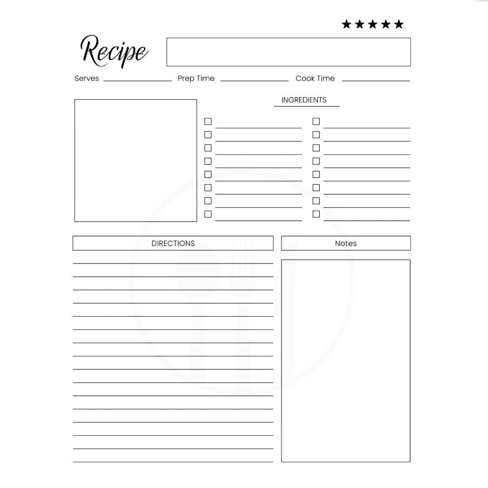 New Cartoon Recipe Notebook Sp - Meal Prep Book 评论和价格