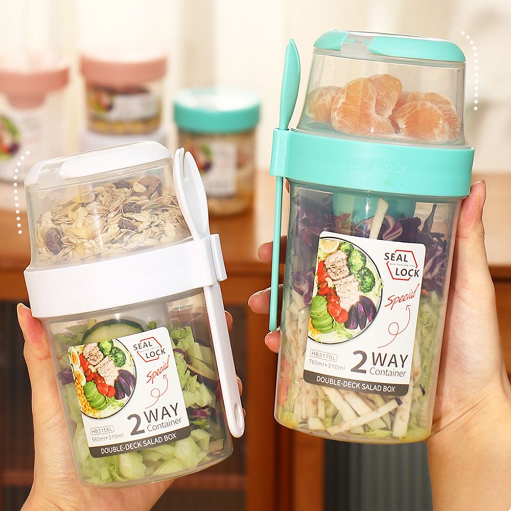 Double-layer Fresh-keeping Box - Meal Prep Yogurt 评论和价格