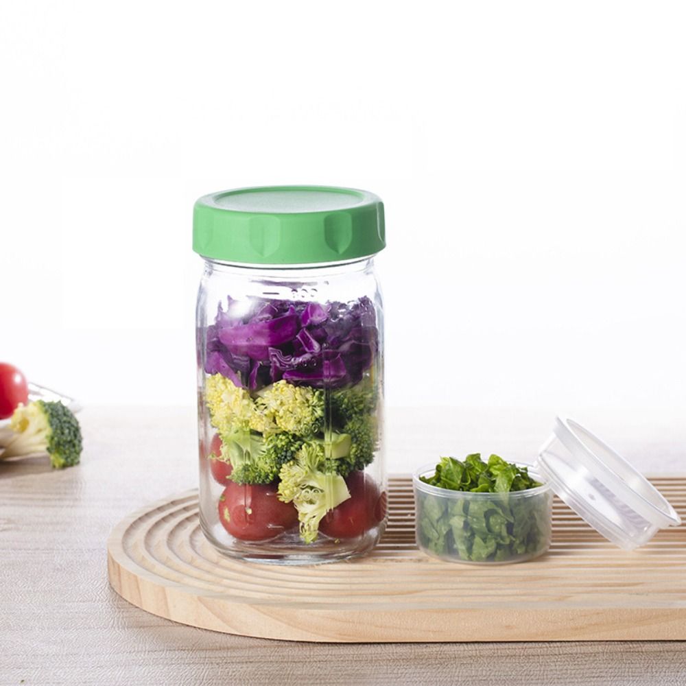 4 Pack 32 Oz Glass Salad Jars  - Meal Prep Jar Salad 评论和价格