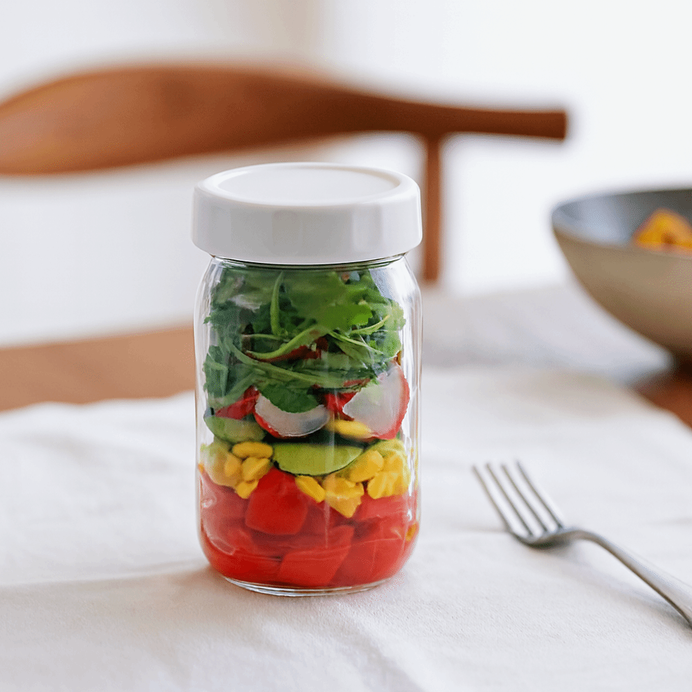 4 Pack 32 Oz Glass Salad Jars  - Meal Prep Jar Salad 评论和价格