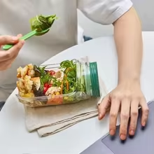 Portable Salad Jar Container w - Meal Prep Jar Salad 评论和价格