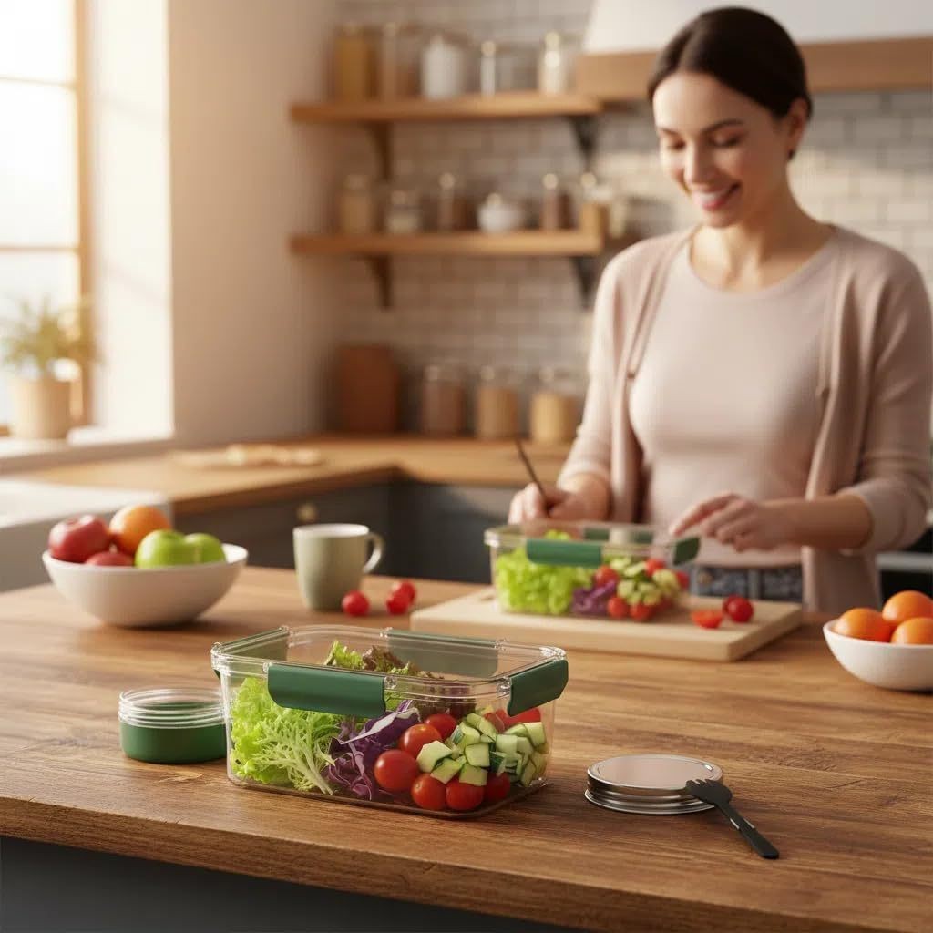 Solar Pod Jar Food Storage Con - Meal Prep Jar Salad 评论和价格