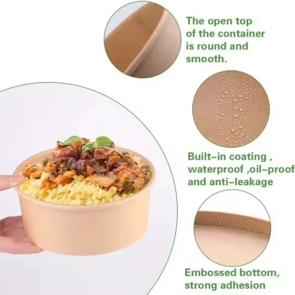 5/10/20PCS Kraft Paper Bowls w - Meal Prep Day 评论和价格