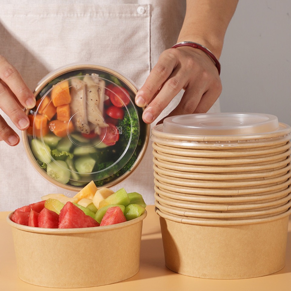 5/10/20PCS Kraft Paper Bowls w - Meal Prep Day 评论和价格