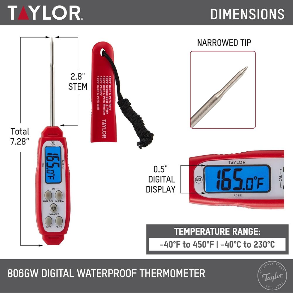 Digital Read Meat Thermometer  - Meal Prep Protein 评论和价格