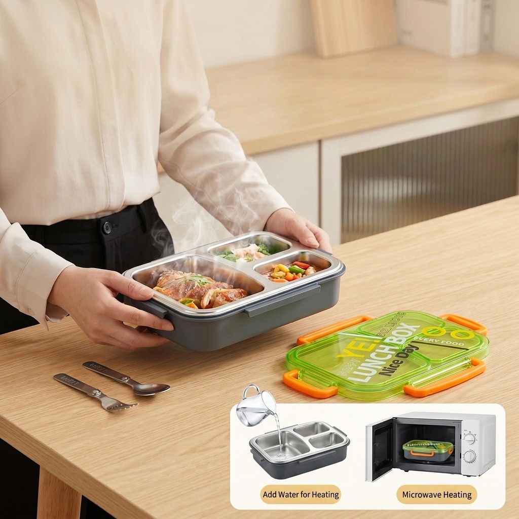 Microwavable 304 Stainless Ste - Meal Prep Lunch Boxes 评论和价格