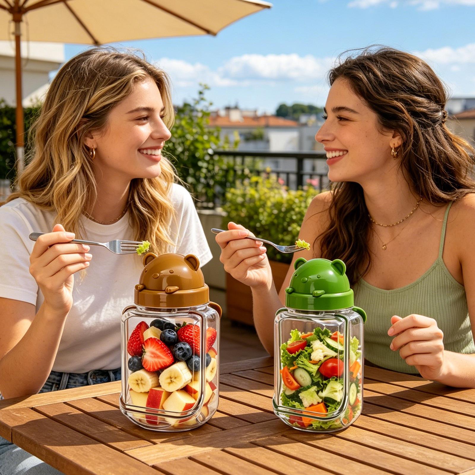 Meal Prep Jars Portable Leak-P - Meal Prep Jar Salad 评论和价格