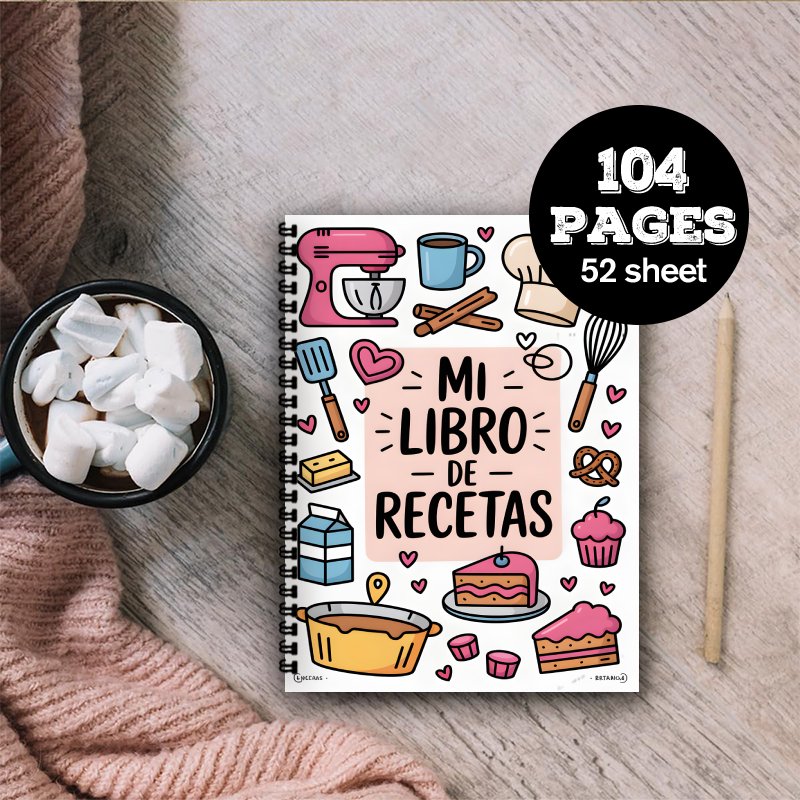 A5 Spanish Recipe Spiral Noteb - Meal Prep Book 评论和价格
